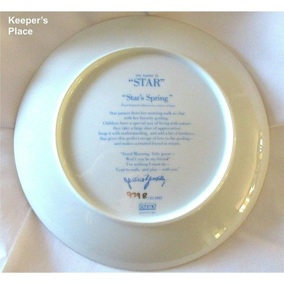 Schmid MY NAME IS STAR Plate 1st Issue In Star's Spring By Jessica Zemsky - Picture 5 of 6